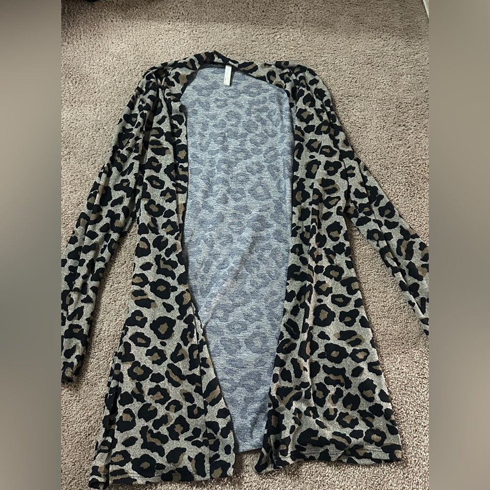 Size Small Leopard Cardigan